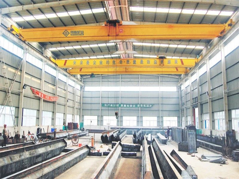 Offset trolley single girder crane