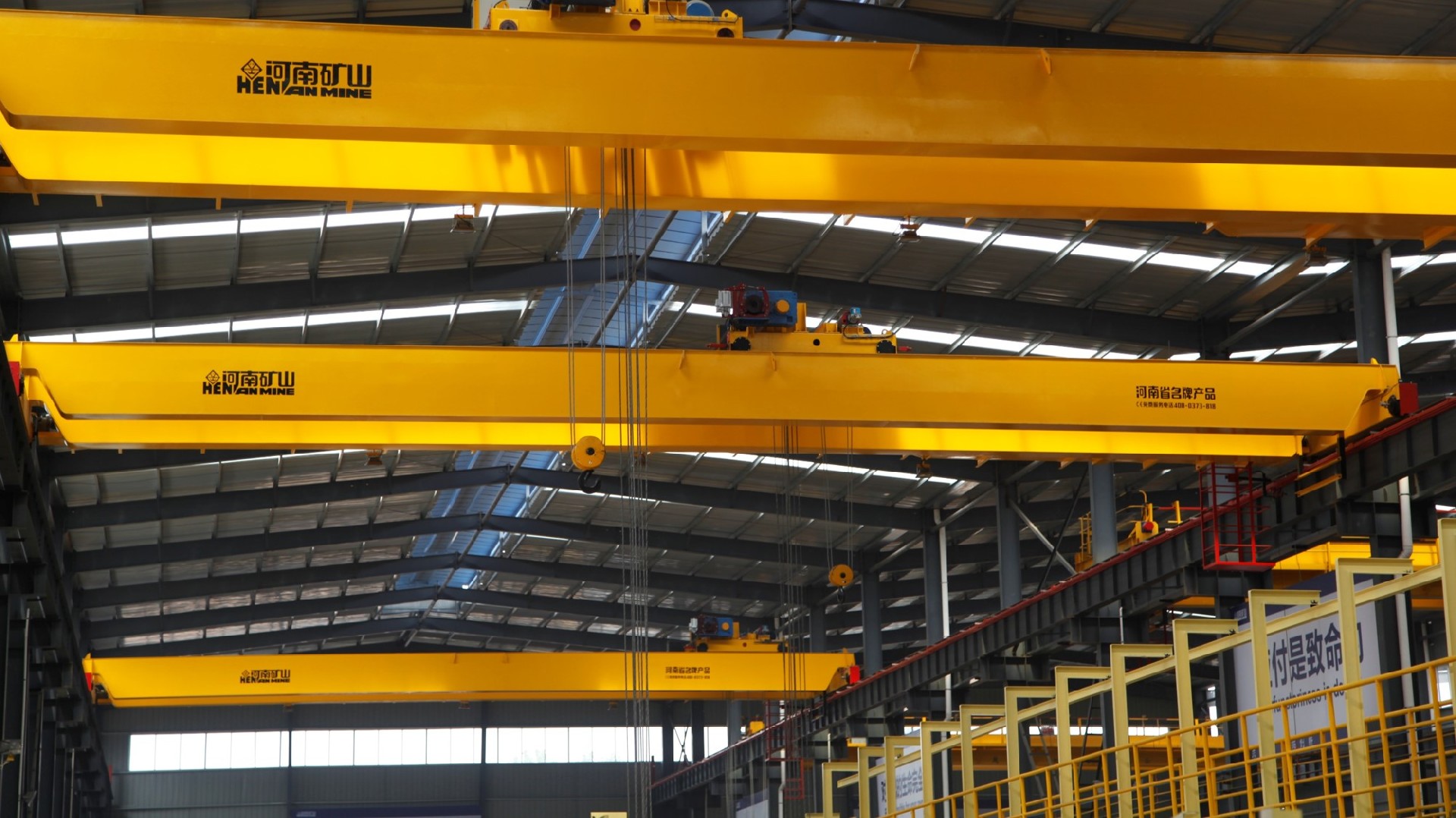 Explosion-proof bridge crane for aerospace applications, suitable for hangar maintenance and aircraft R&D manufacturing.