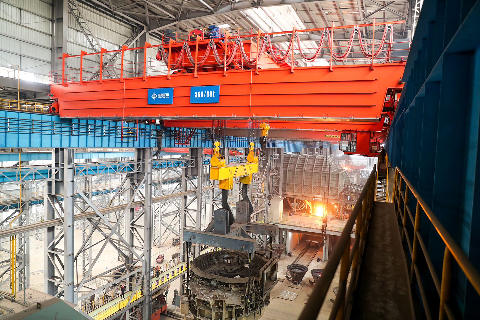 Crane application in steel and metallurgy from Henan Mine Crane's steel and metallurgy application case