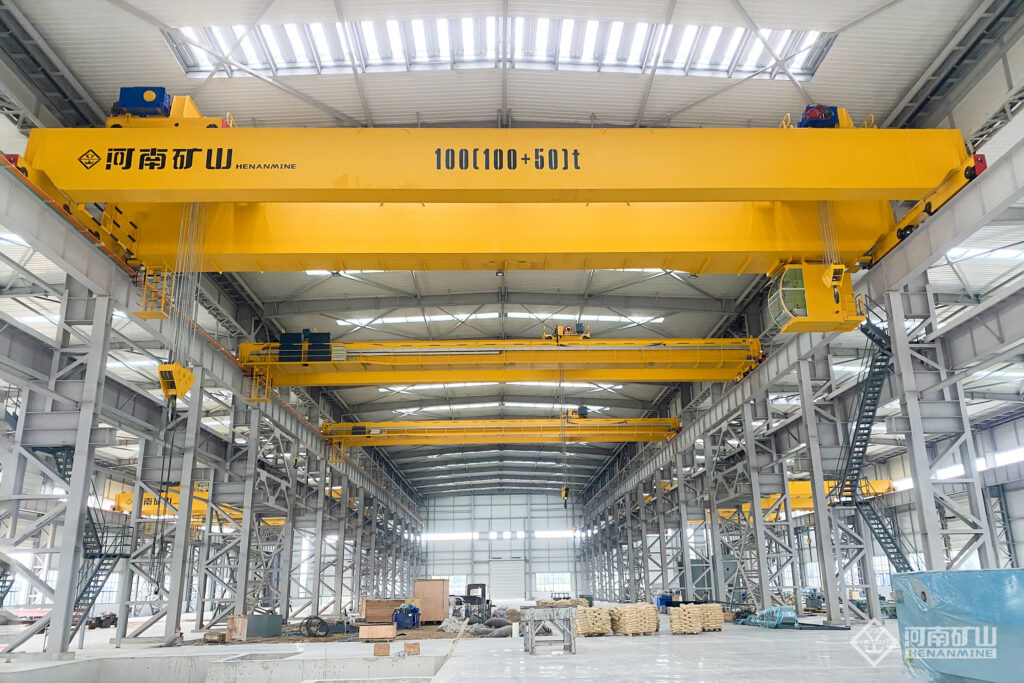 Dual-trolley double-girder overhead crane by Henan Mine Crane