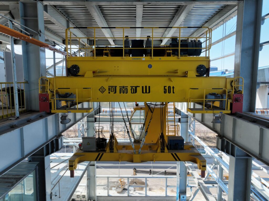 Container handling overhead crane by Henan Mine Crane