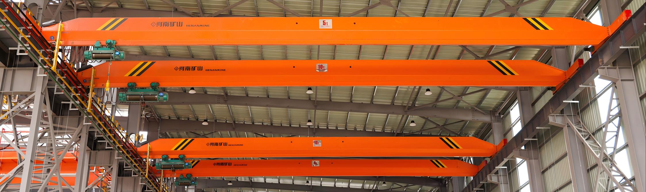 Overhead crane installed in a photovoltaic polysilicon processing facility
