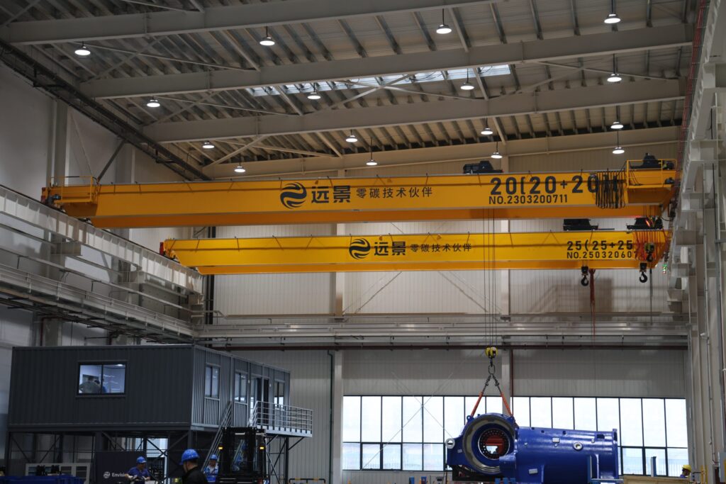 Electric hoist double-girder overhead crane by Henan Mine Crane