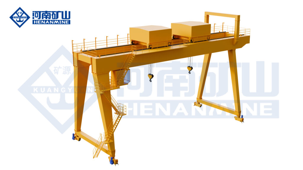 Double-girder dual-trolley gantry crane product image by Henan Mine Crane