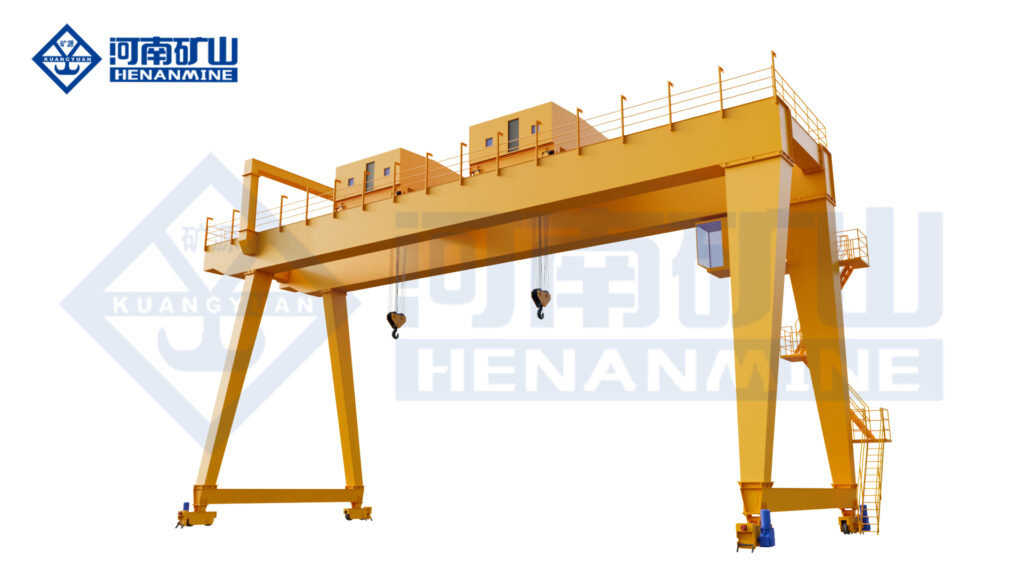 Double-girder dual-trolley gantry crane product image by Henan Mine Crane