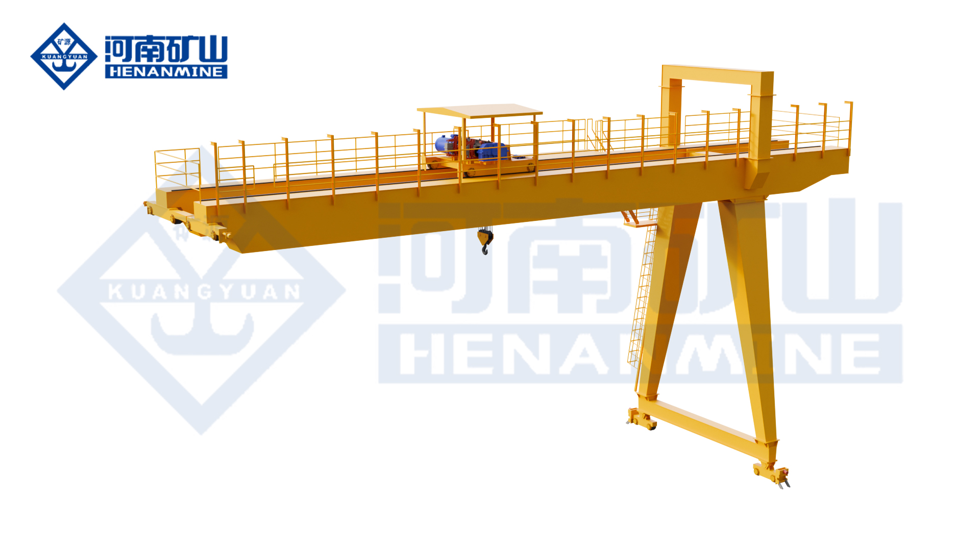 Henan Mine Crane Double-Girder Electric Hoist Semi-Gantry Crane (MB₁)