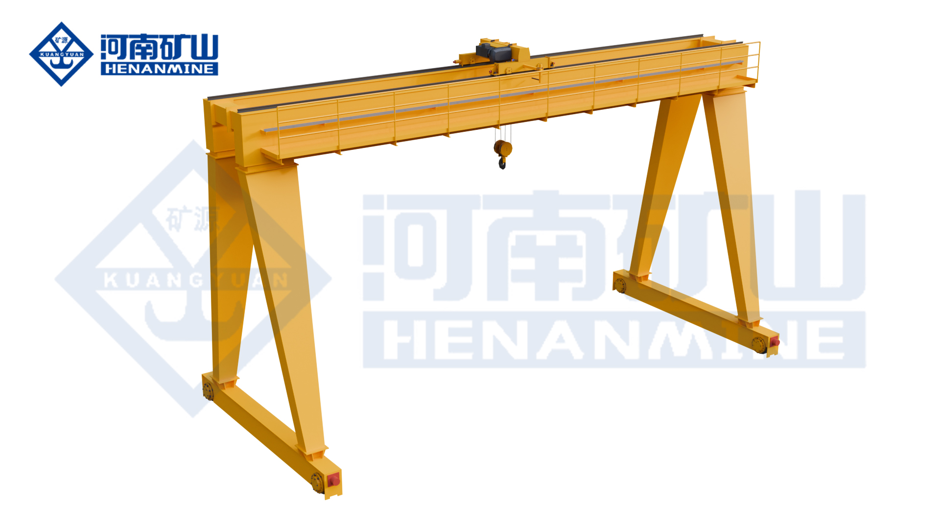 Henan Mine Crane New-Design Double-Girder Electric Hoist Gantry Crane (KSMHS)