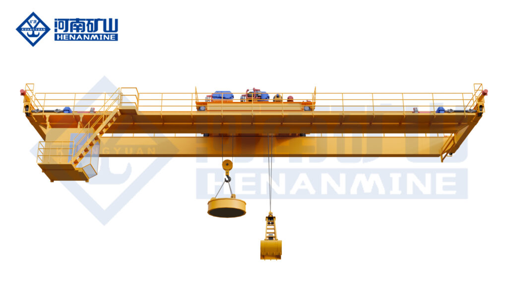 Electromagnetic grab-bucket overhead crane product image by Henan Mine Crane