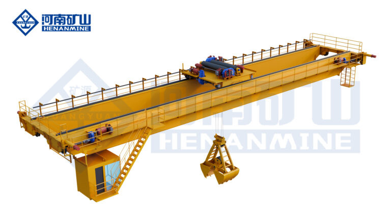 Grab-bucket automated double-girder overhead crane product image by Henan Mine Crane