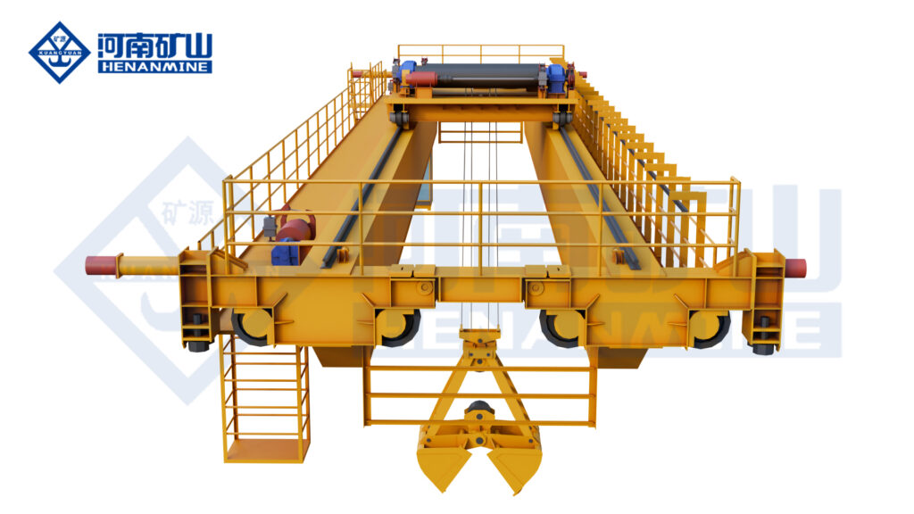 Grab-bucket automated double-girder overhead crane product image by Henan Mine Crane