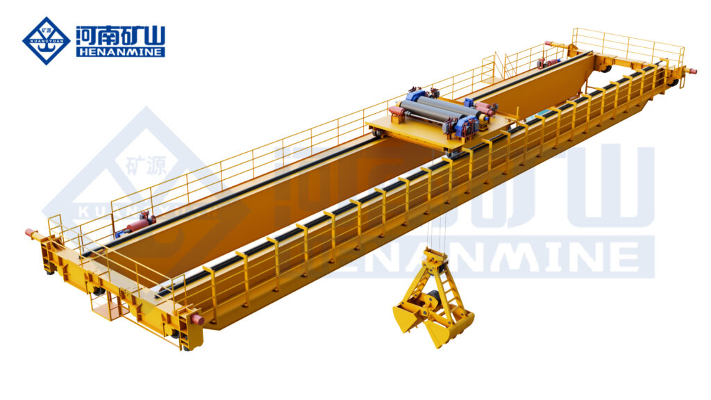 Grab-bucket automated double-girder overhead crane product image by Henan Mine Crane