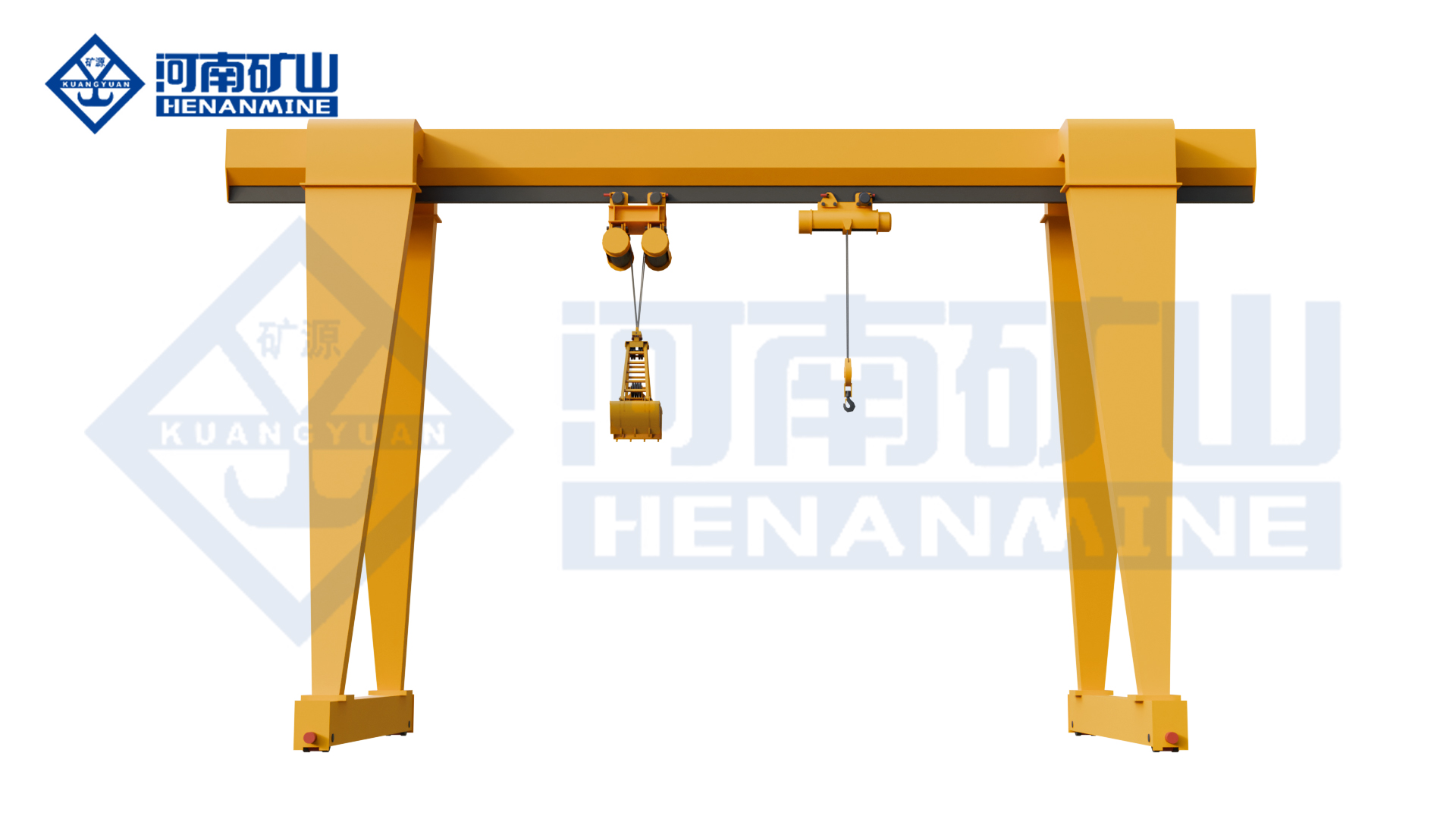 Henan Mine Crane Grab and Hook Electric Hoist Gantry Crane (MHZE)