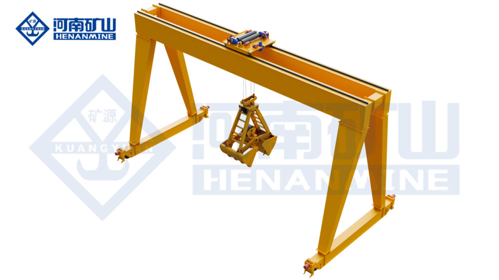 Grab-bucket gantry crane product image by Henan Mine Crane