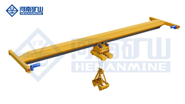 Grab-bucket single-girder industrial crane product image by Henan Mine Crane