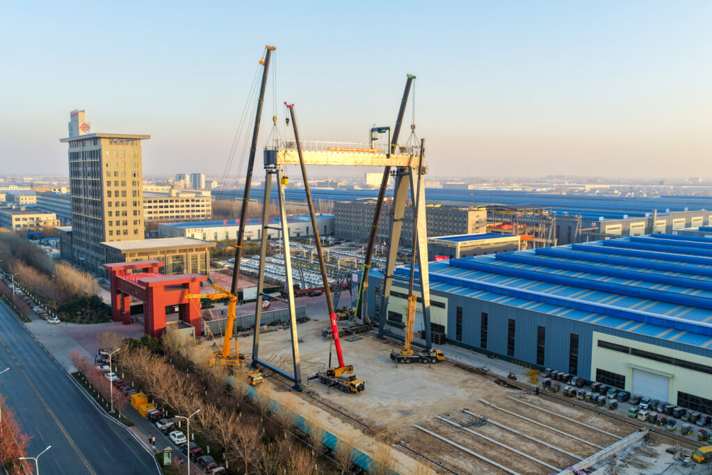 2000t gantry crane test platform construction at Henan Mine Crane