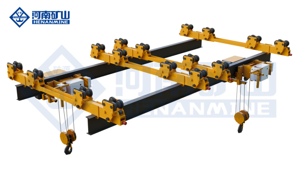 Rail-transfer overhead crane by Henan Mine Crane