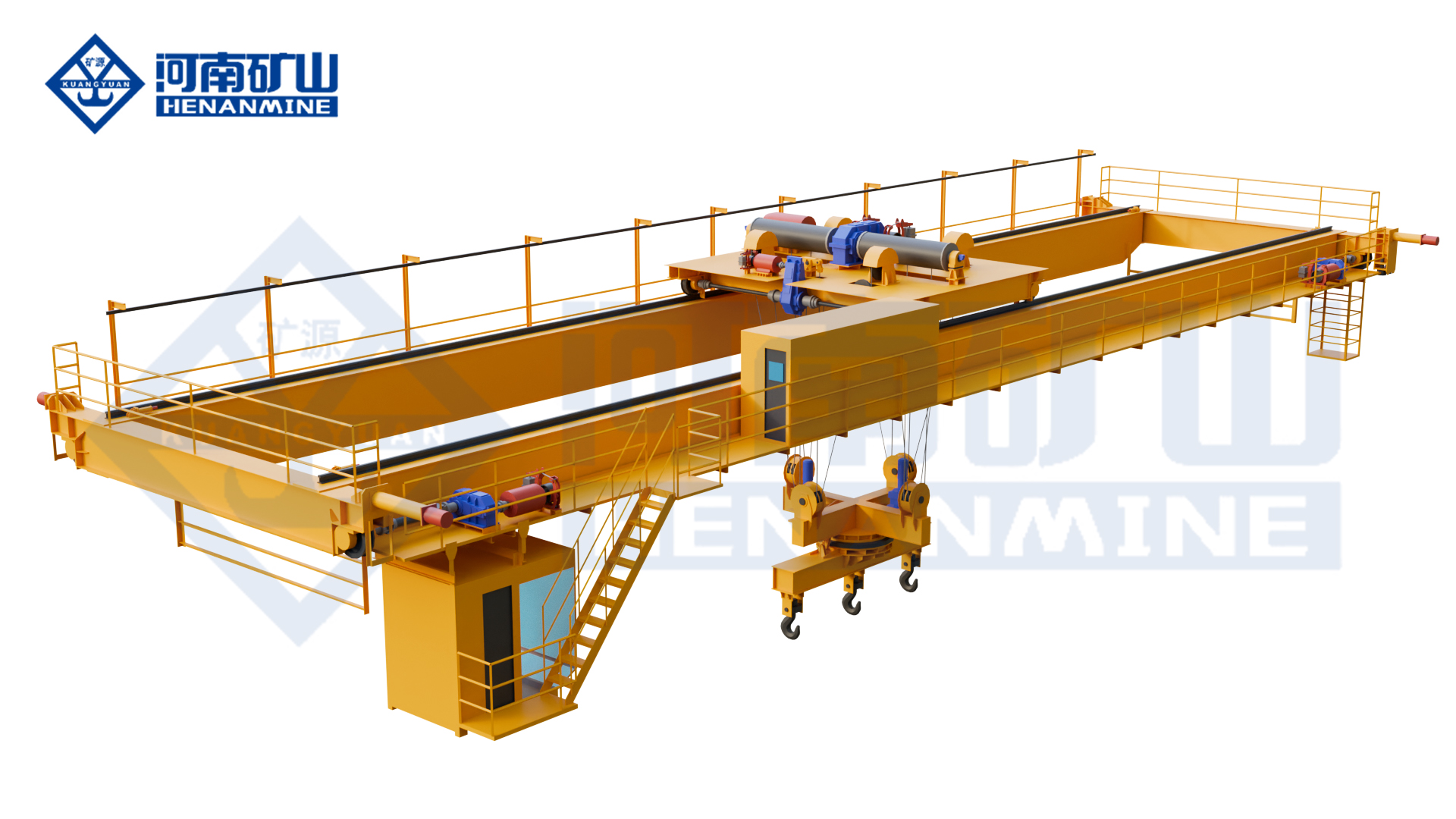 Henan Mine Crane QJ QJ Lower-Rotating Carrier-Beam Crane