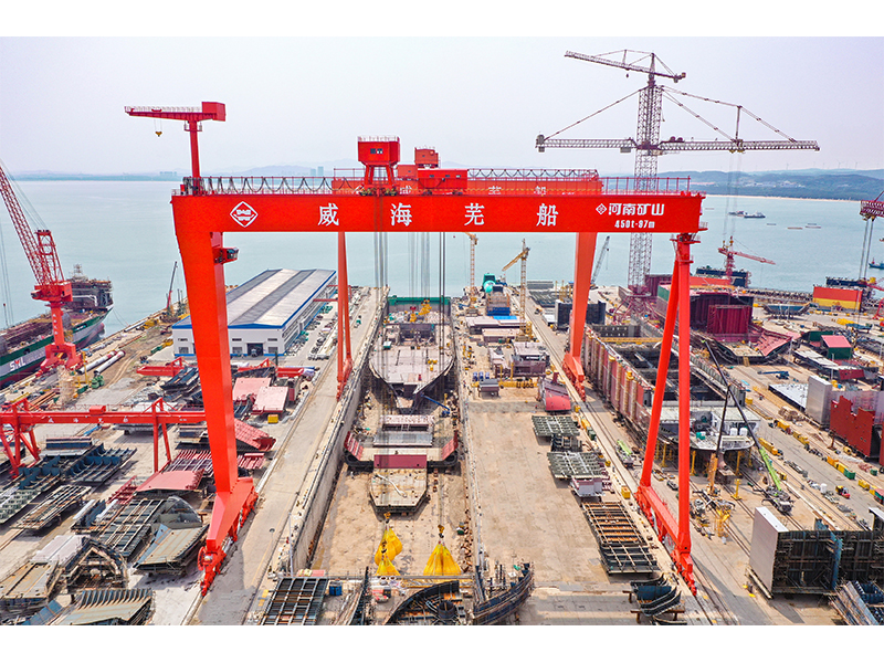 450 t gantry crane used for shipbuilding and marine-section assembly