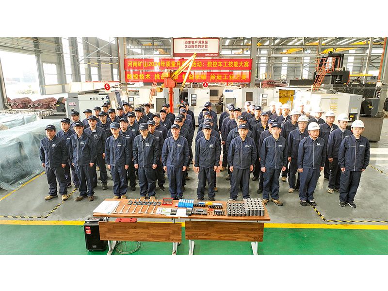 Machinists competing in crane-component turning tasks in April 2024