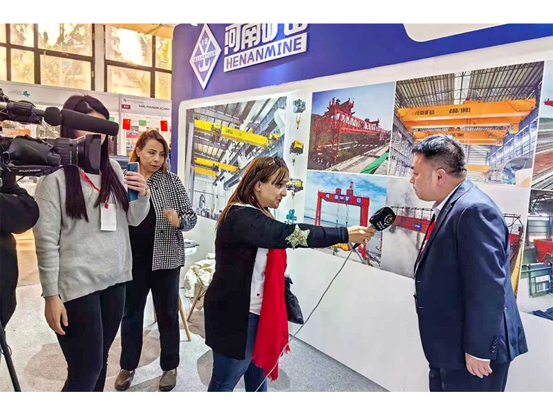 Henan Mine crane exhibition displays in Algeria and Saudi Arabia