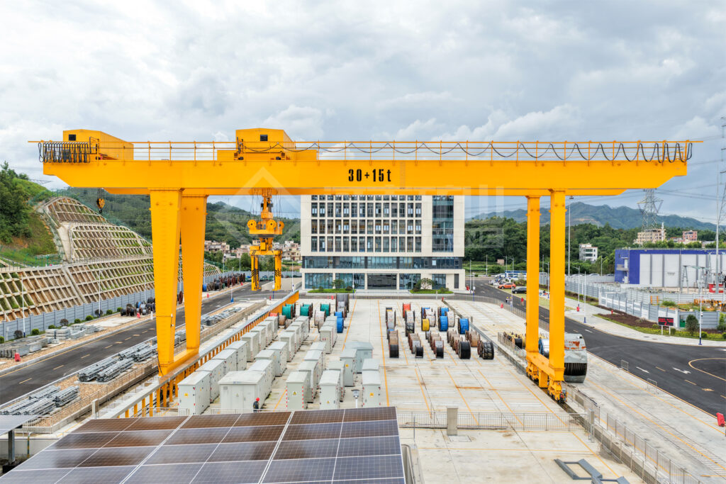 Two Automated Cranes Connect Cable Handling with Warehouse Control — image 2 Warehouse control and automated cable-handling equipment for a power project