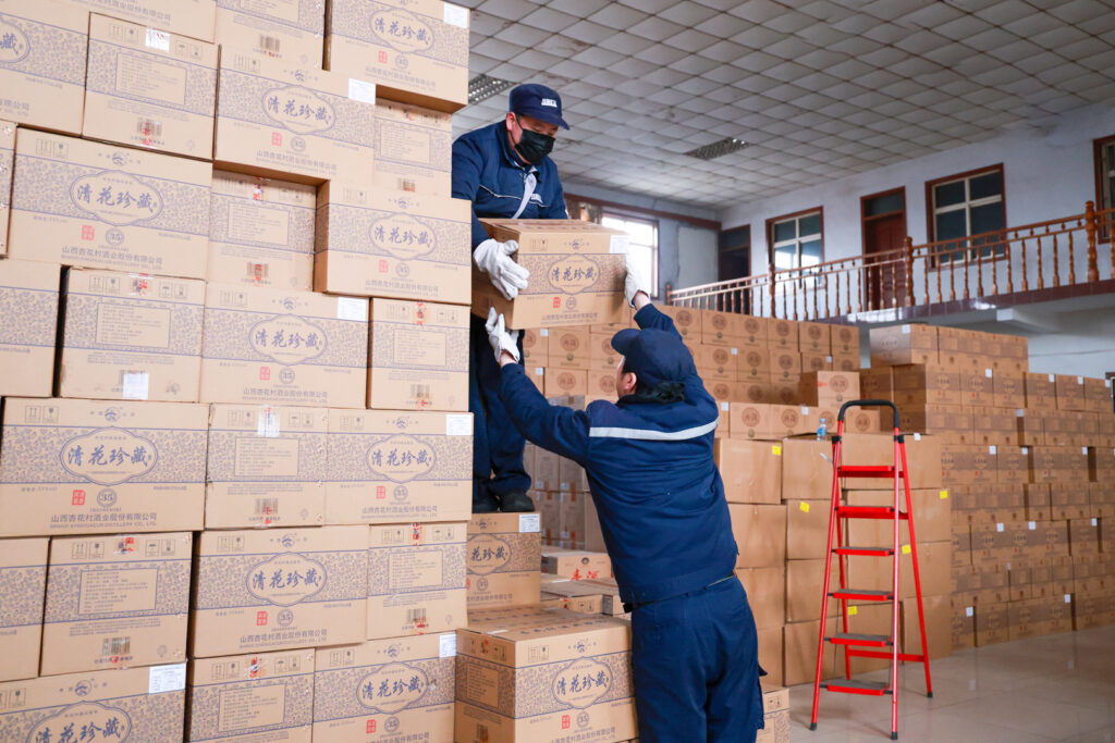 Vehicles prepared for New Year deliveries to sales employee families