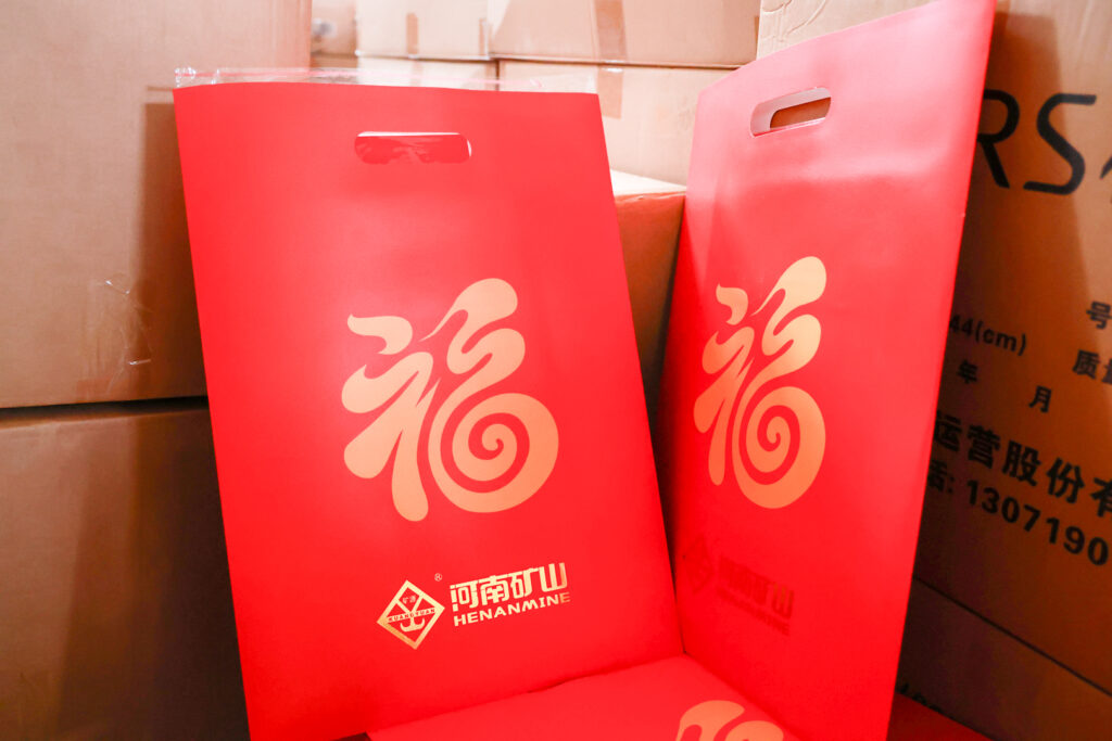 Vehicles prepared for New Year deliveries to sales employee families
