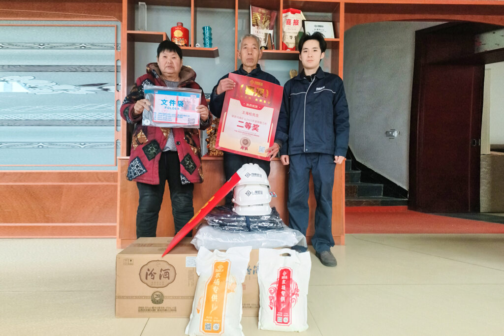 Vehicles prepared for New Year deliveries to sales employee families
