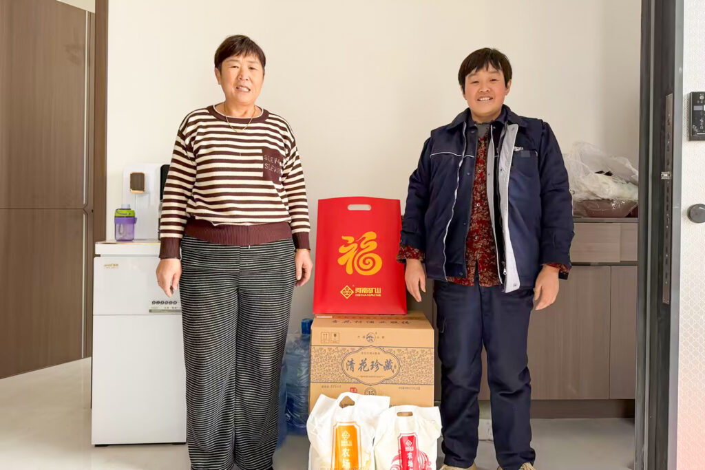 Vehicles prepared for New Year deliveries to sales employee families