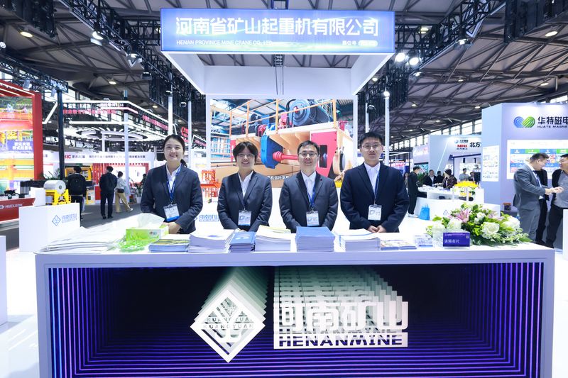 Shanghai Exhibition Displays Automated Industrial Handling Equipment — image 1 Automated industrial crane displays at the Shanghai heavy machinery exhibition