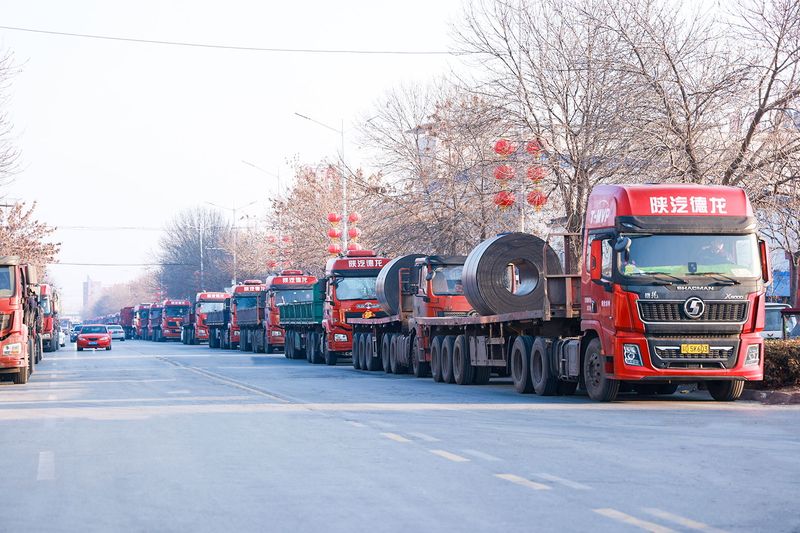 Steel deliveries arriving for crane production in February 2024