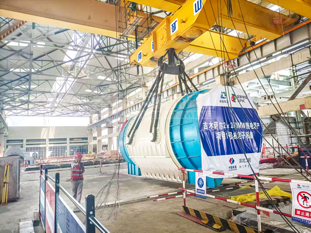 Crane equipment supplied for the Jimsar combined heat and power project
