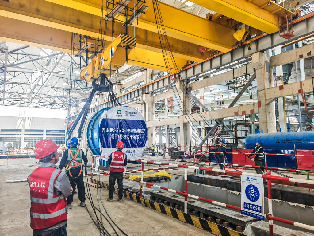 Crane equipment supplied for the Jimsar combined heat and power project