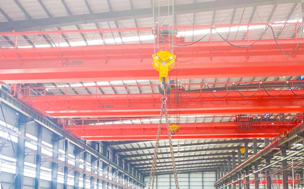 Crane installation for shipyard block assembly and handling
